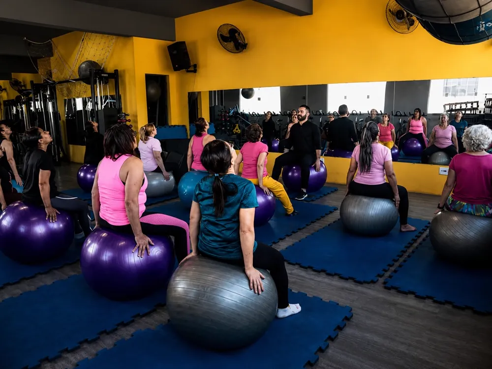 Ambiente motivador da Recanto Fitness