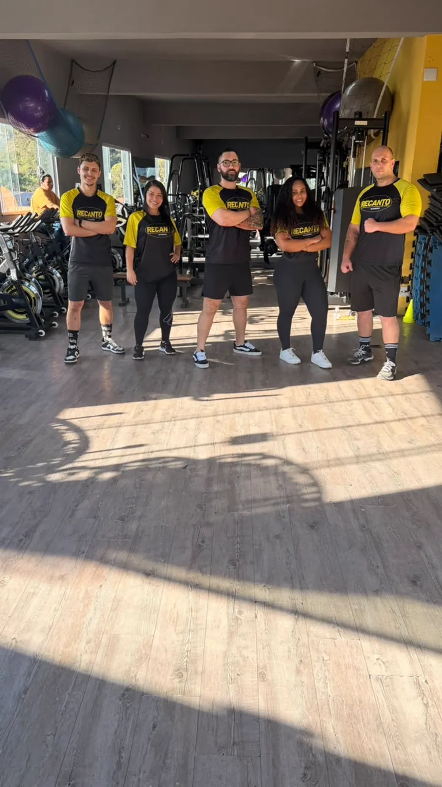 Equipe de profissionais da Recanto Fitness