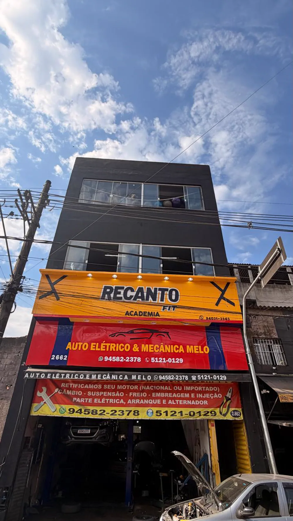 Fachada da Recanto Fitness