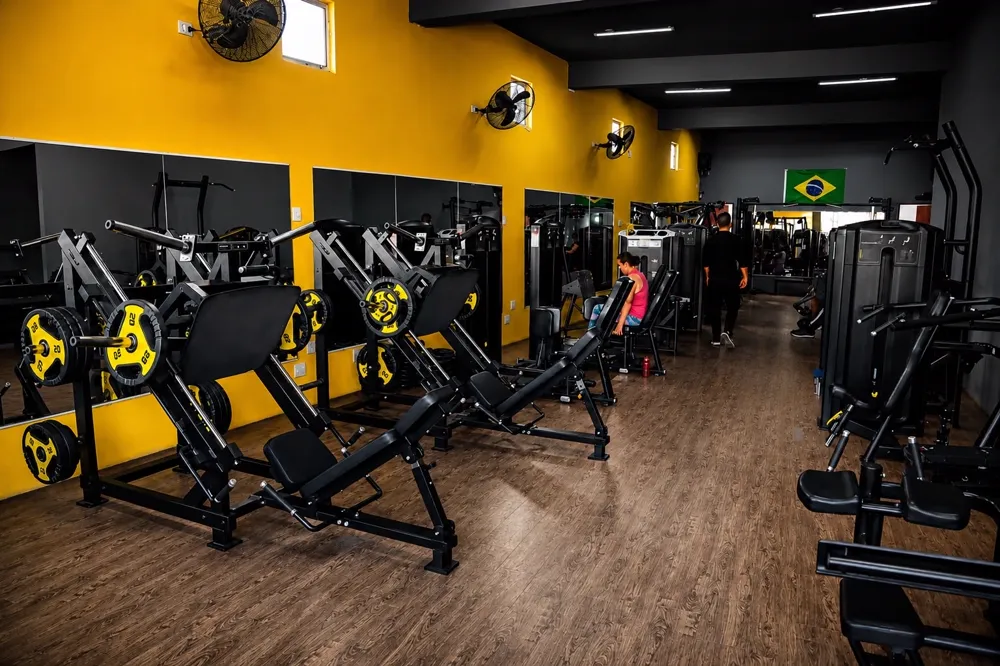 Piso de musculação da Recanto Fitness